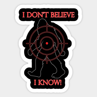 Bigfoot Target Sticker